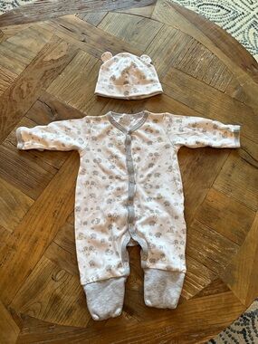 Kissy Kissy Baby Hedgehogs Convertible Romper with hat